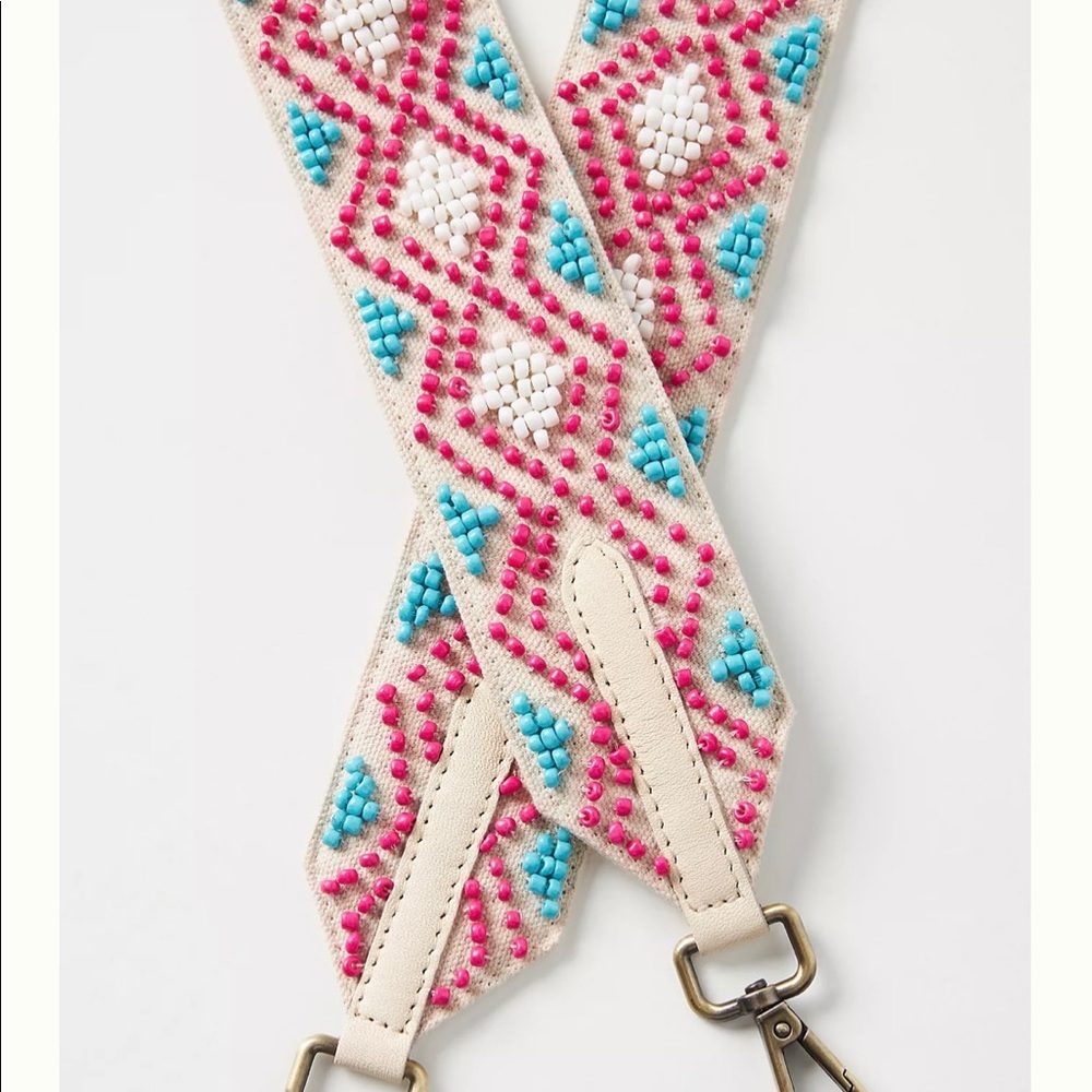 Anthropologie ~ Geo Beaded Bag Strap